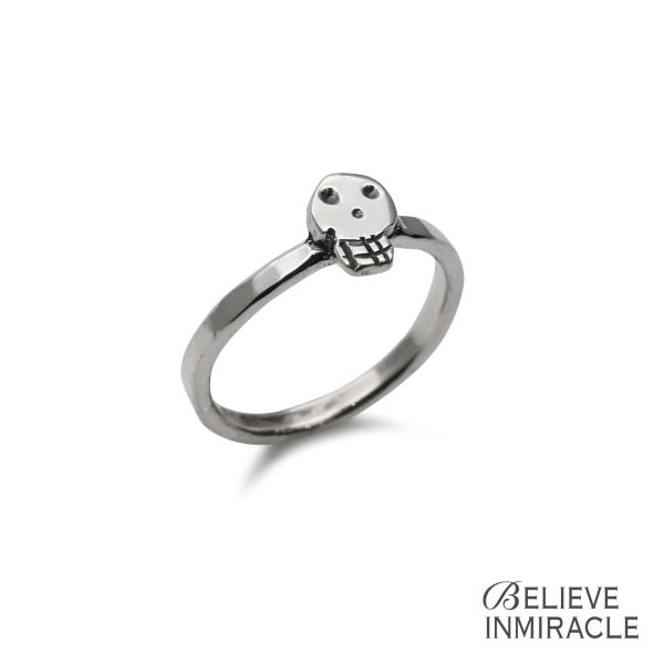 BELIEVEINMIRACLE ビリーブインミラクル 【 SKULL BABY RING ( silver ) スカルベイビーリング シルバー 】[ 正規品 ] 指輪 ピンキー ドクロ 骸骨 銀 925 ペア プレゼント ユニセックス メ...