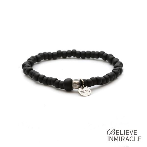 BELIEVEINMIRACLE ビリーブインミラクル BZ BRACE ( ブラック ) ビーズ ブレスレット 正規品 黒 ガラスビーズ メンズ レディース 人気ブランド