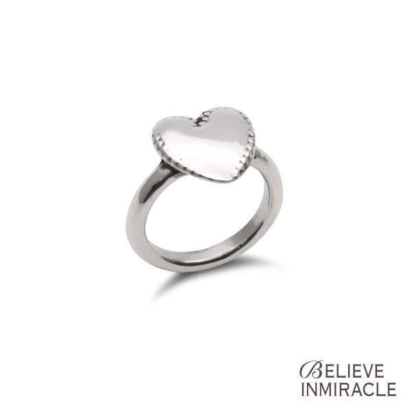 BELIEVEINMIRACLE ビリーブインミラクル HEART RING ハート リング 正規品 指輪 ピンキー 小指 シルバー 銀 925 シンプル ユニセックス 二宮こずえ 着用 愛用