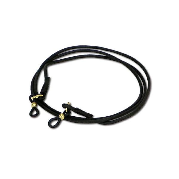 BrownBrown ブラウンブラウン Glasses Cord グラスコード ( ブラック ) 正規品 革製 眼鏡コード メガネコード グラスチェーン 眼鏡チェーン レザー