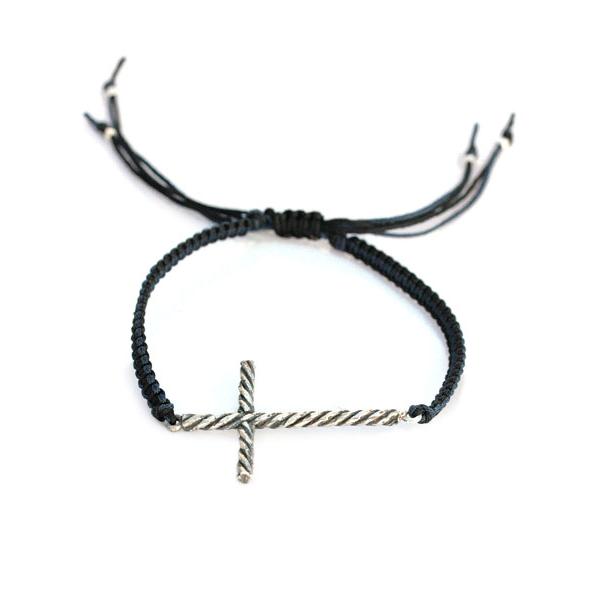 CHAN LUU チャンルー LARGE CROSS BRACELET (Navy Mix) / ラージ