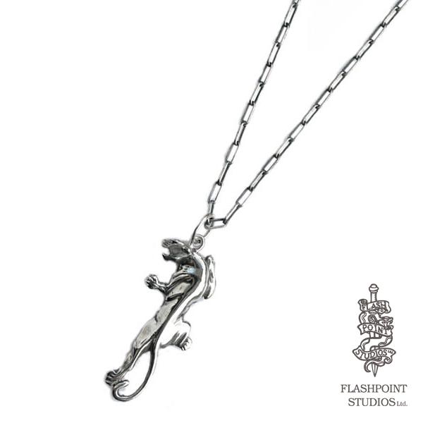 Flash Point フラッシュポイント パンサー ネックレス 正規品 ペンダント チェーン シルバー 豹 ヒョウ アニマル タトゥー 銀 925 動物 メンズ レディース