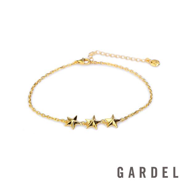 GARDEL アンクレット STAR 星 ゴールド シルバー 2本組 GARDEL（ガーデル） Trinity Star Anklet Gold GDA-002TS/G スター