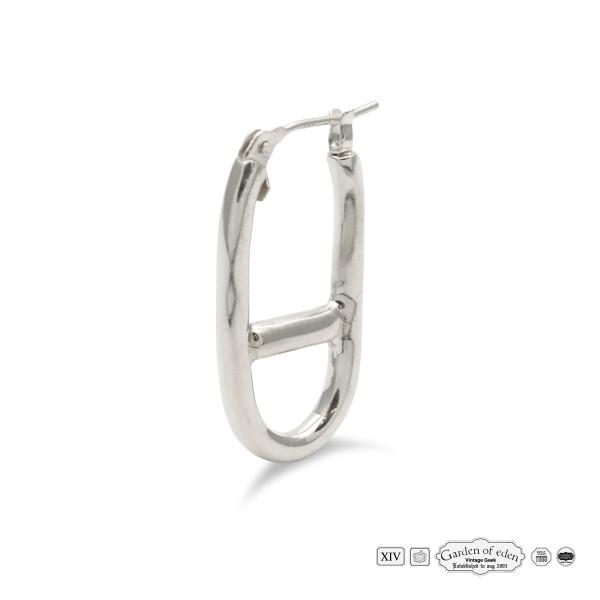 ガーデン オブ エデン Garden of Eden Anchor Hoop Earring [ 21AW-ACPI001 ] ( SILVER ) アンカー フープ イヤリング ピアス 正規品 キャッチレス 片耳用