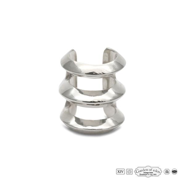 Garden of Eden ガーデン オブ エデン Minimal Triple Ear Cuff [ 21SS-MINPI02 ] ( WHITE ) イヤーカフ 正規品 シルバー 925 片耳用 ギフト ユニセックス