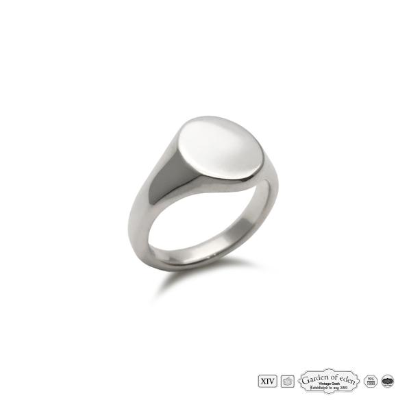 ガーデン オブ エデン Garden of Eden OVAL SYGNET RING ( WHITE ) [ ED-VG17-SR03 ] オーバル シグネット リング 正規品 シンプル 指輪 印台 銀 925