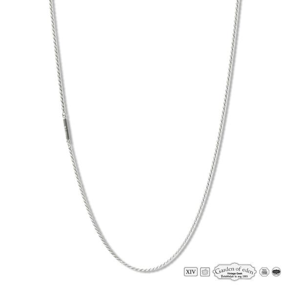 ガーデンオブエデン Garden of Eden ROPE CHAIN NECKLACE 50cm [ ED25AW-015 ] ロープ チェーン ネックレス 正規品 シルバー メンズ レディース