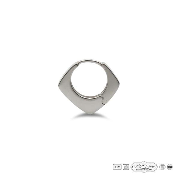 ガーデン オブ エデン Garden of Eden SQUARE FLAT HOOP EARRINGS [ ED26SS-105 ] ( SILVER ) スクエア フラット フープ イヤリング ピアス 正規品 片耳用
