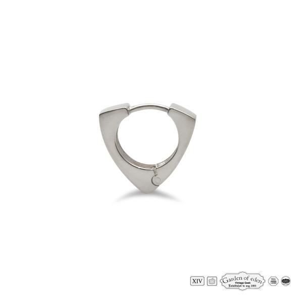 ガーデン オブ エデン Garden of Eden TRIANGLE FLAT HOOP EARRINGS [ ED26SS-106 ] ( SILVER ) トライアングル フラット フープ イヤリング ピアス 正規品