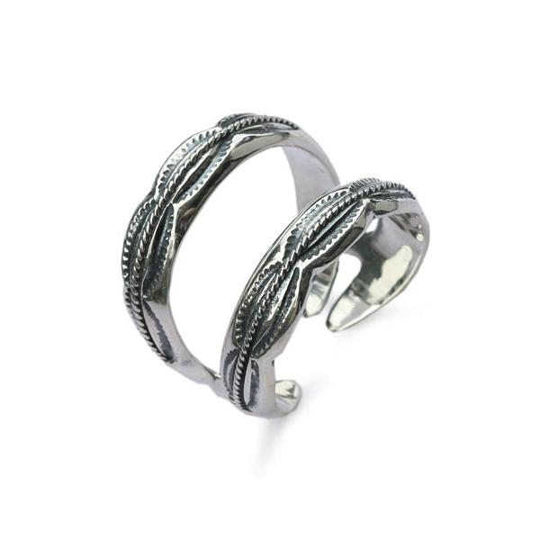 ガーデン オブ エデン Garden of Eden Twist Double Ring ED-TS16-R10 ツイスト リング 指輪 2連 フリーサイズ 銀 925