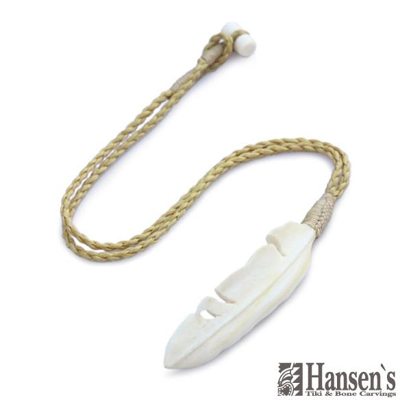 Hansens ハンセンズ FEATHER フェザーネックレス ( ナチュラルホワイト 