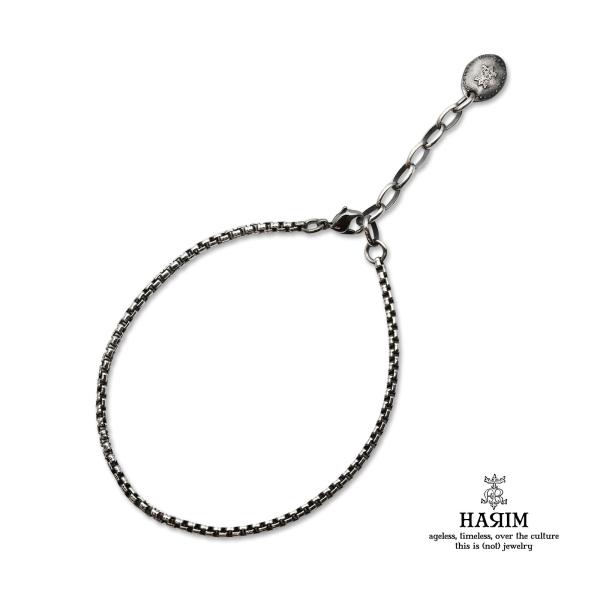 HARIM ハリム NARROW SQUARE BLOCK CHAIN ANKLET [ HRC019AK ] ナロー ブロックチェーン アンクレット 正規品 シンプル 銀 メンズ レディース