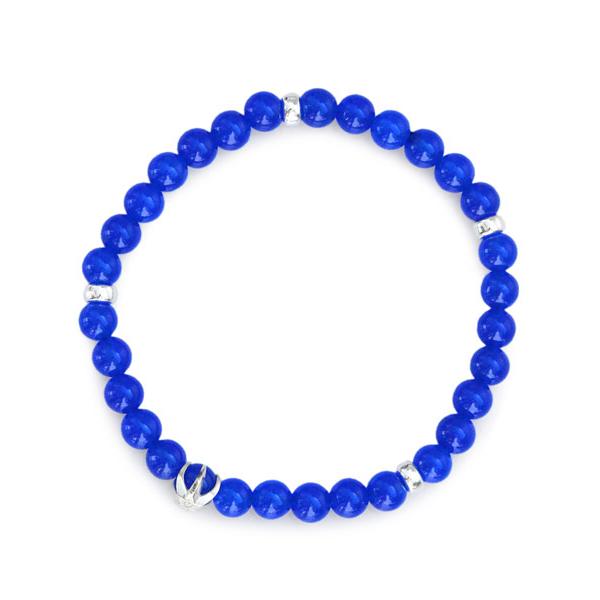 IVXLCDM アイブイエックスエルシーディーエム 6.0 HEXAGRAM STAR BRACELET (BLUE AGATE) ヘキサグラム スター ブレスレット ブルー アゲート 正規品 天然石…