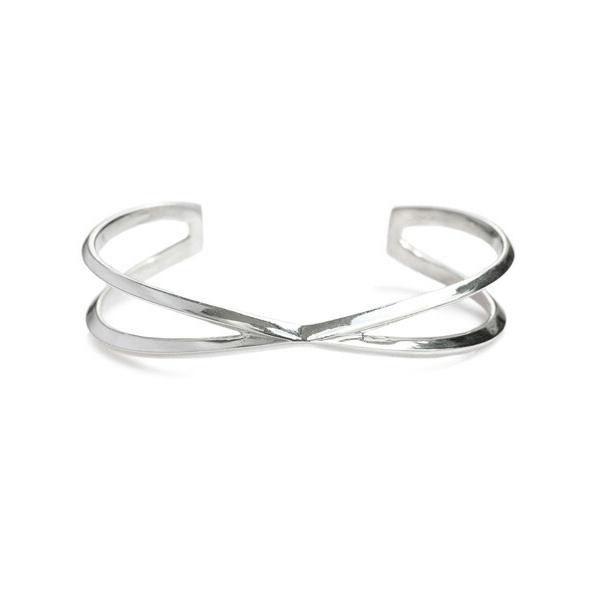 IVXLCDM アイブイエックスエルシーディーエム X BANGLE (SILVER) / エックス バングル シルバー 正規品 カフブレスレット ダブルネーム スターリングシルバ…