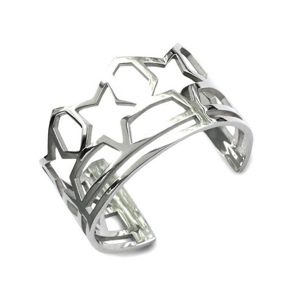 IVXLCDM アイブイエックスエルシーディーエム SKELETON FIVE STAR BANGLE (SILVER) / スケルトン ファイブ スター バングル シルバー 正規品 カフブレスレ…