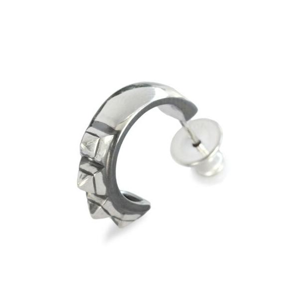 IVXLCDM アイブイエックスエルシーディーエム STUDS PIERCED FOUR (SILVER IBUSHI) / スタッズ ピアス フォー シルバー 燻し 正規品 スターリングシルバー …