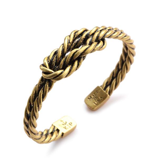 KIEL JAMES PATRICK キール ジェイムス パトリック SAILOR'S LUCK (ANTIQUE GOLD) セイラーズ ラック アンティーク ゴールド 正規品 バングル カフブ…