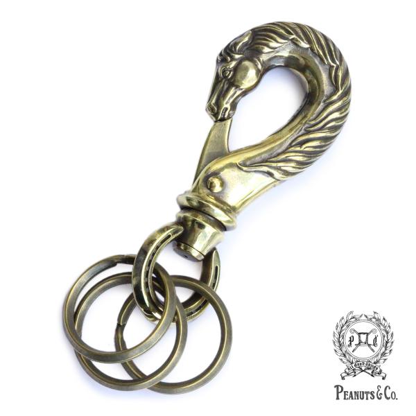 笑*顔様 PEANUTS & Co. ホースキーフック　ブラス PEANUTS＆CO PEANUTS&CO. ピーナッツカンパニー Horse Key Hook -Large