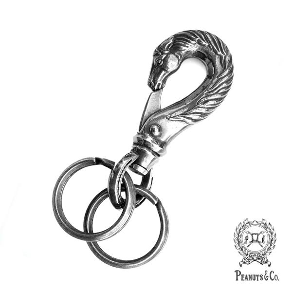 ピーナッツカンパニー PEANUTS&CO. Horse Key Hook -Medium- (Silver) ホース キーフック ミディアム シルバー キーホルダー