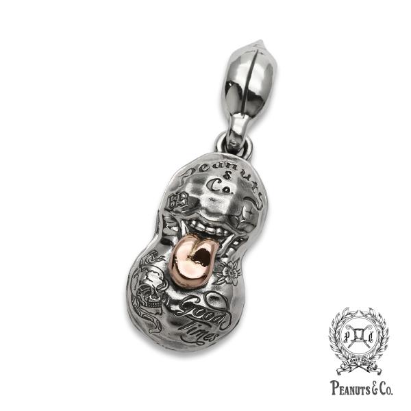 PEANUTS&CO. ピーナッツカンパニー BERO TATTOO PEANUTS ( slide ) Silver × K10 Pink Gold M Size ベロ タトゥー ピーナッツ シルバー × ピンクゴールド