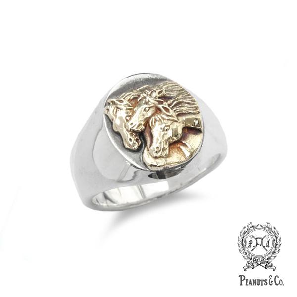ピーナッツカンパニー PEANUTS&CO. PHARAOHS HORSES RING OVAL (S 