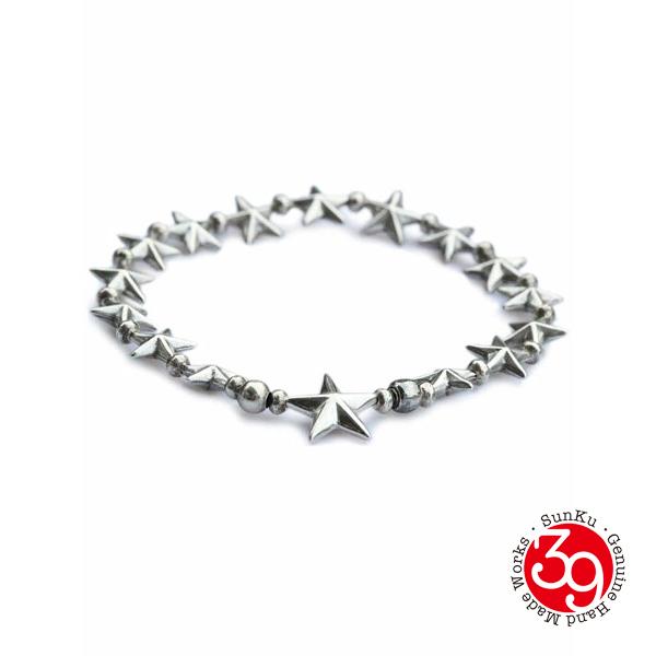 SunKu（サンク） 39 STAR BEADS BRACELET SV STAR BEADS スター ビーズ