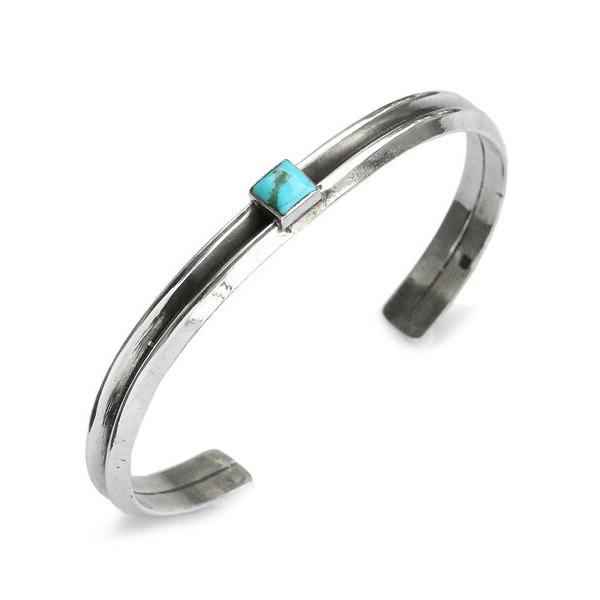 SunKu（サンク） 39 W triangle turquoise bangle / ダブル