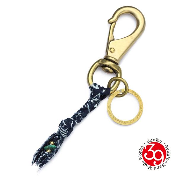 SunKu（サンク） 39 BANDANA KEYRING (NAVY) バンダナキーリング