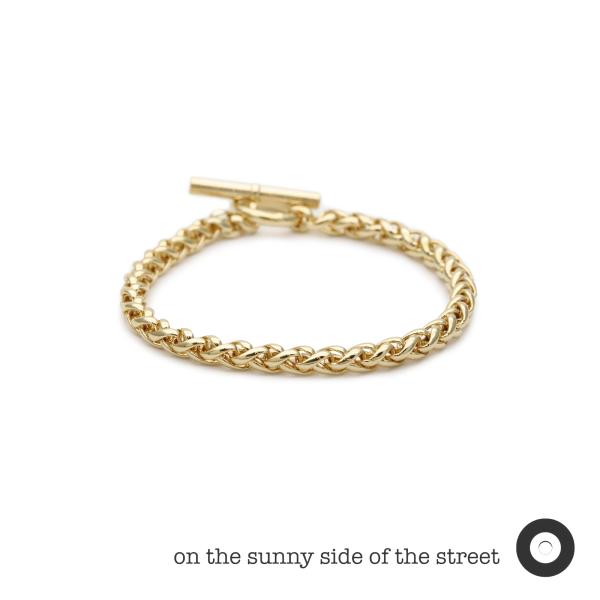 オン ザ サニー サイド オブ ザ ストリート ON THE SUNNY SIDE OF THE STREET 5mm Triple Triplet Chain Bracelet [ 261-100B ] Lt.Gold チェーン ブレスレット
