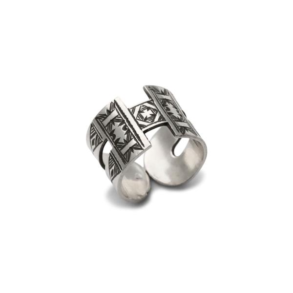 TOUAREG SILVER JEWELRY トゥアレグ シルバー ジュエリー H デザイン リング 正規品 指輪 シルバー 銀 オープン フリーサイズ ユニセックス 人気 ブランド