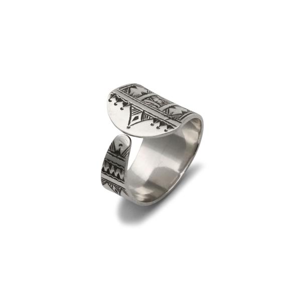 TOUAREG SILVER JEWELRY トゥアレグ シルバー ジュエリー テーパード フラット ラップ リング 正規品 指輪 シルバー フリーサイズ ユニセックス 人気 ブランド