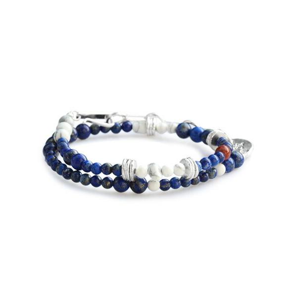 TSUNAIHAIYA（ツナイハイヤ） Colorfield Beads Bracelet 3 (ラピス