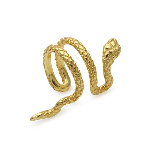 VERAMEAT ヴェラミート SNAKE EAR CUFF ( GOLD BRASS ) スネーク イヤーカフ 正規品 蛇 へび 耳 イヤリング 真鍮 ゴールドカラー
