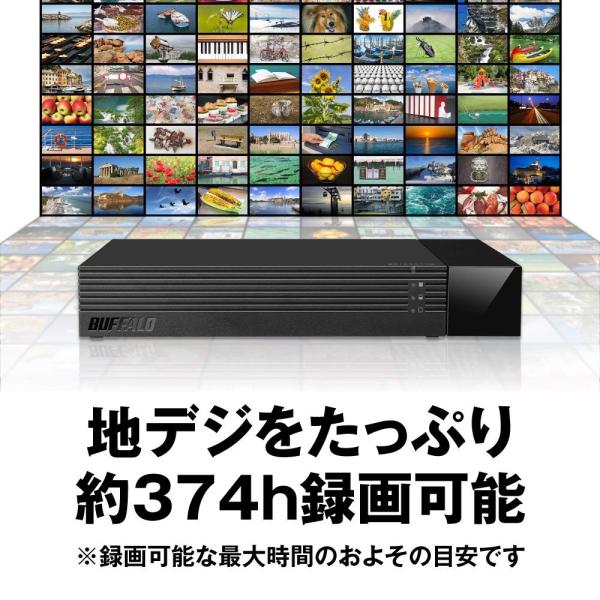 Buffalo 24時間連続録画対応 使用量メーター付き 3 5インチ 外付けhdd 3tb
