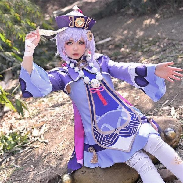原神 げんしん 七七 ナナ 氷元素 コスプレ 衣装 cosplay イベント パーティー コスチューム 変装 仮装