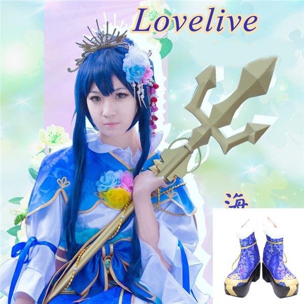 月初値下げ★園田海未 スクフェス 七福神編 覚醒後 コスプレ衣装 七福神編 ラブライブ LoveLive 覚醒カード 覚醒後 園田海未 靴