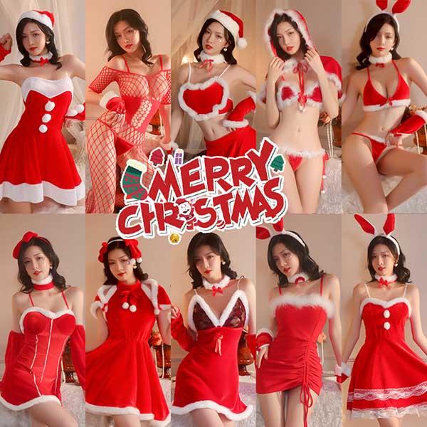 コスプレ サンタ衣装 レディース ワンピース パーティー衣装 女性 制服 萌え 誘惑 サンタクロース バニー クリスマス コスチューム バニーガール かわいい