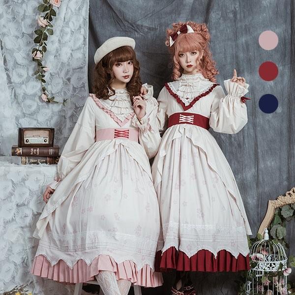 ロリータ ワンピース ゴスロリ ゆめかわいい 甘ロリ Lolita 長袖 Aライン フリル 姉妹 クラシカル 撮影衣装 舞台演出服 普段着 Da149c7 イツモストア 通販 Yahoo ショッピング