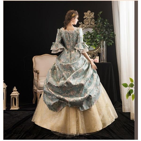貴族 ドレス ステージ衣装 舞台衣装 オペラ声楽 中世貴族風 お姫様 宮廷 お嬢様 パーティー Cosply 演奏会用ロングドレス 刺繍 フリル Aライン Buyee 日本代购平台 产品购物网站大全 Buyee一站式代购 Bot Online