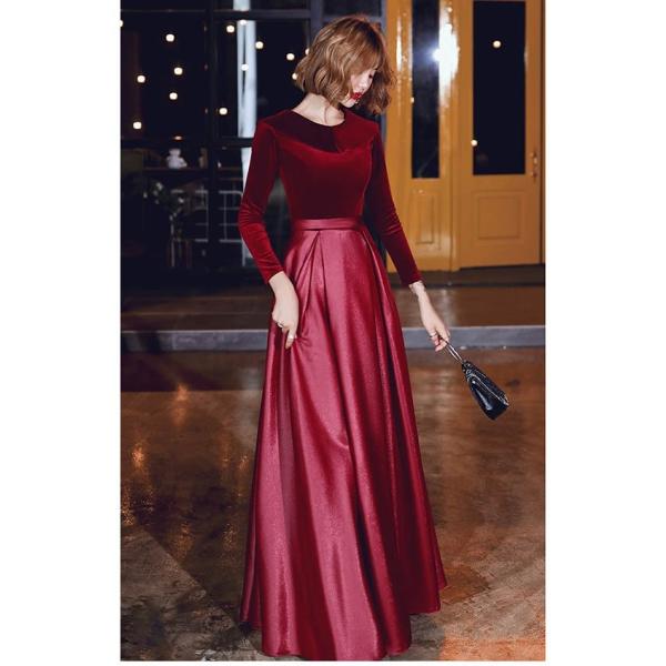 ドレス 大人 ピアノ 発表会 演奏会用ドレス ロングドレス 母親 結婚式 ワンピース ベルベット ロングドレス 演奏会 Da777s1 イツモストア 通販 Yahoo ショッピング
