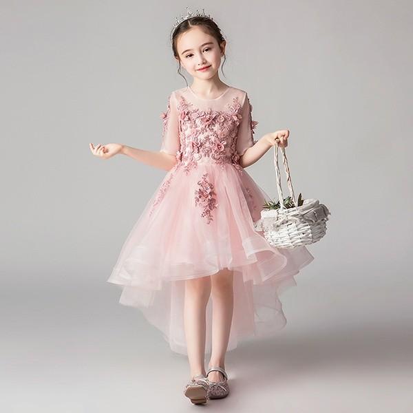 子供 ドレス 女の子 フィッシュテール パーティードレス