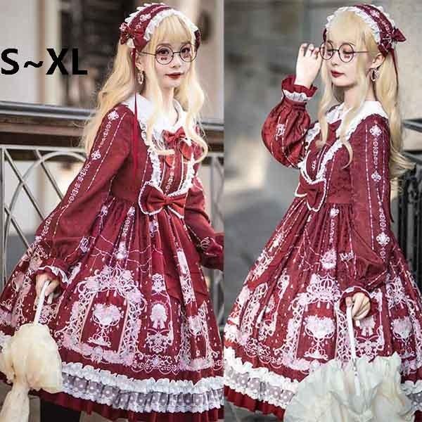 残りわずか ロリータ ワンピース ゴスロリ Aライン Lolita リボン レディース コスチューム 衣装 ゆめかわいい フリル 最終値下げ Www Technet 21 Org