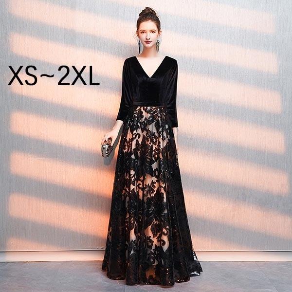 演奏会用ドレス ロングドレス 母親 結婚式 ドレス 大人 ピアノ 発表会 袖付き パーティードレス ロング Df315y6 イツモストア 通販 Yahoo ショッピング