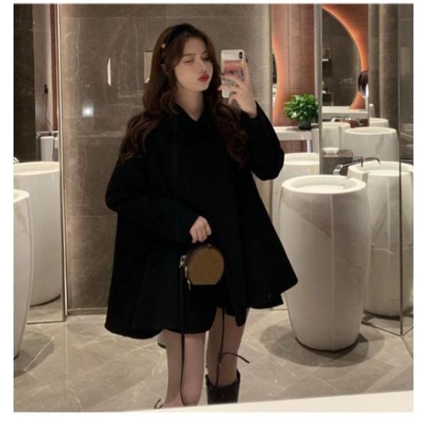 イーチアザーポンチョコートケープコート マント ショートコートカシミヤ入