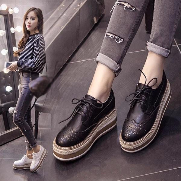 厚底スニーカー レディース スニーカー 黒 ローファー レースアップシューズ 厚底シューズ 厚底ソール 歩きやすい 美脚 薄手 厚手 Dg546ze イツモストア 通販 Yahoo ショッピング