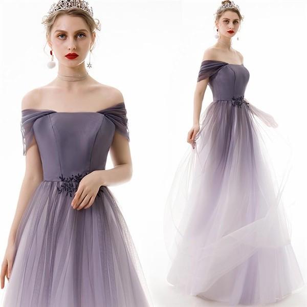 パープル パーティードレス レディース ロング丈 カクテルドレス 結婚式 ワンピース フォーマル イブニングドレス Dh051l6 イツモストア 通販 Yahoo ショッピング
