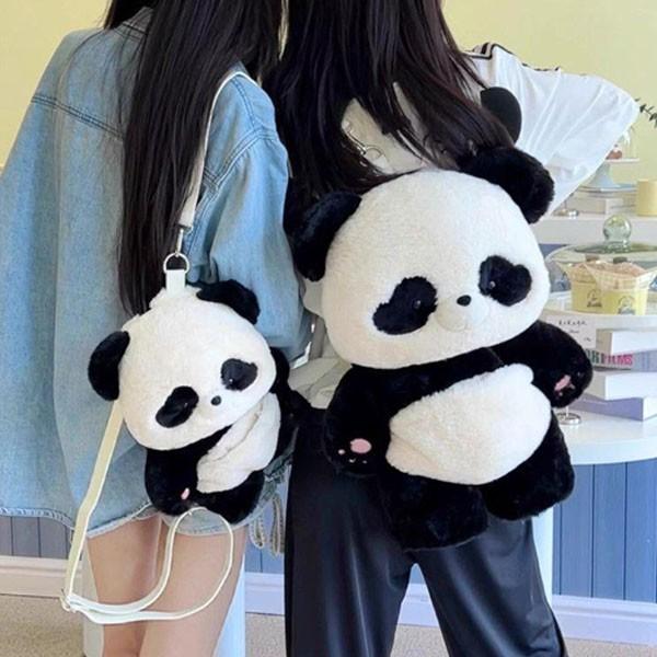 ふわふわバッグ パンダ柄 ロリータバッグ リュック 可愛い 鞄 学生  