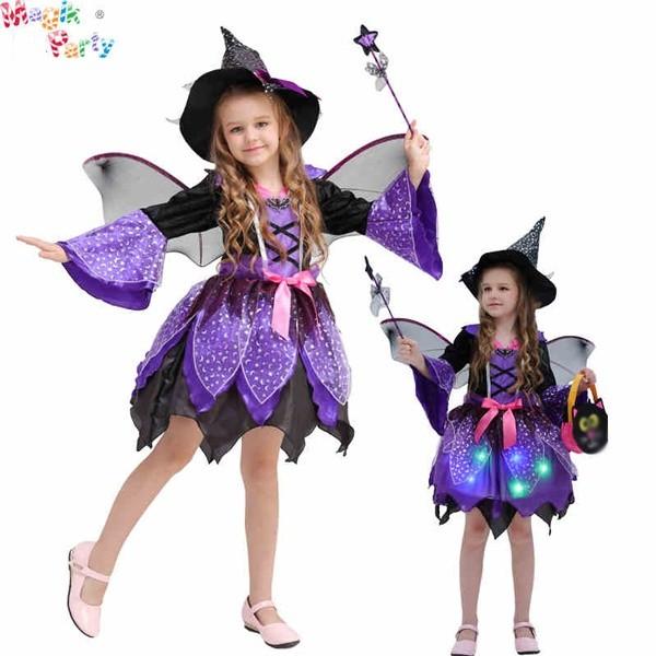 コスプレ かわいい コスプレ コスチューム 公演服 ハロウィン パーブル 2タイプ 子供服 コスプレ衣装 手品師 魔女