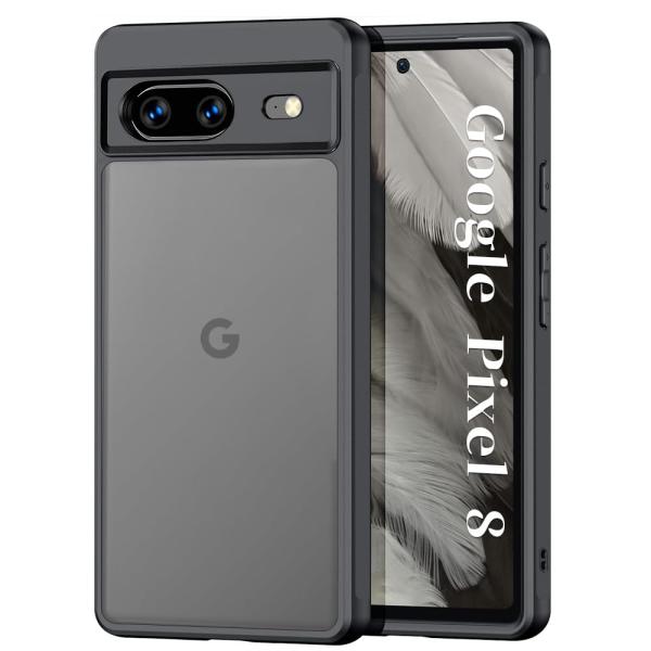 ZXZone Pixel 8 用 ケース カバー 半透明上品感 マット感 耐衝撃 画面