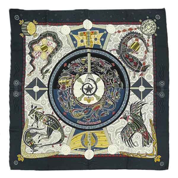 HERMES カレ90 REVE D'AUSTRALIE オーストラリアの夢 楽天市場】【エルメス】Hermes カレ90 シルクスカーフ REVED AUSTRALIE